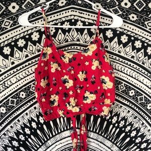 Tie Back Crop Top